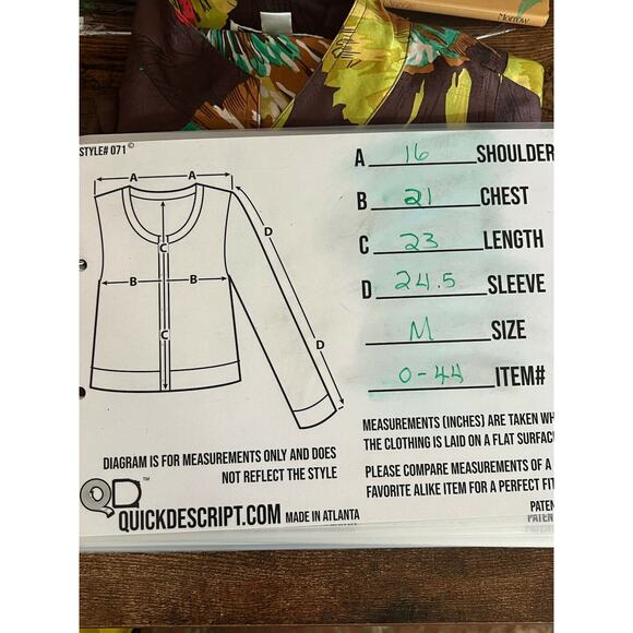 Coldwater Creek Women silk Floral Print Artsy Jacket Blazer Coat Sz M - Picture 11 of 13